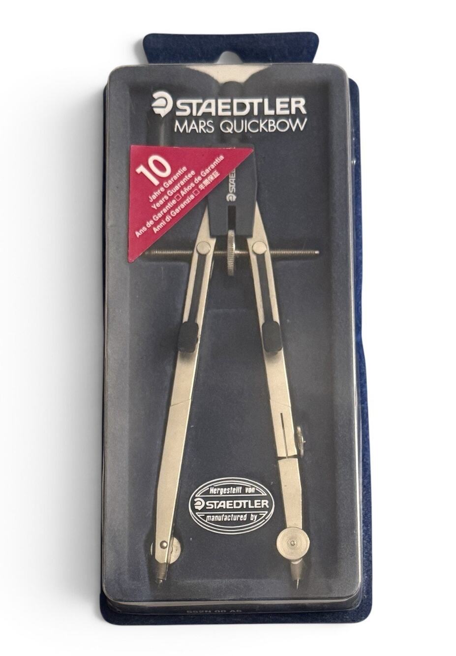 VTG Staedtler Mars Quick Bow Compass In Case Box Series 552 00 A6 Nice Condition